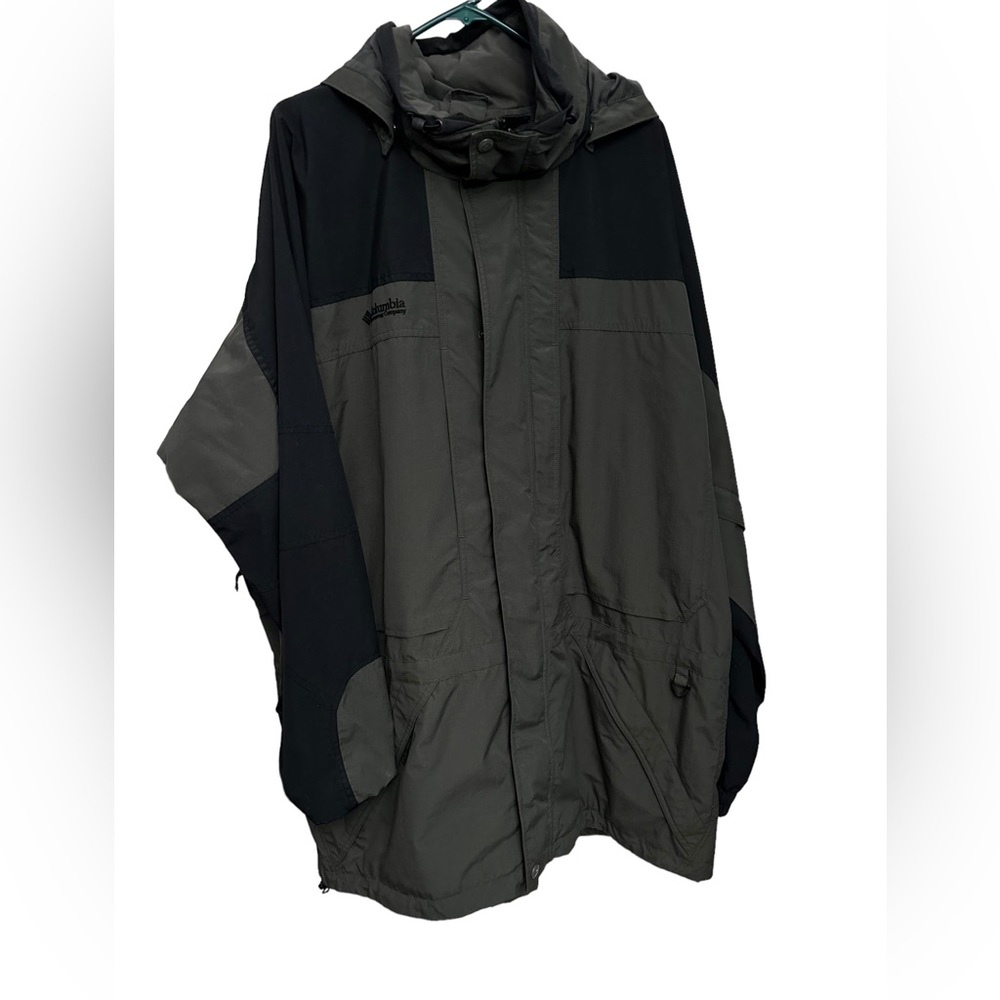 Columbia rain jacket lightweight gray men Big and Tall XXL